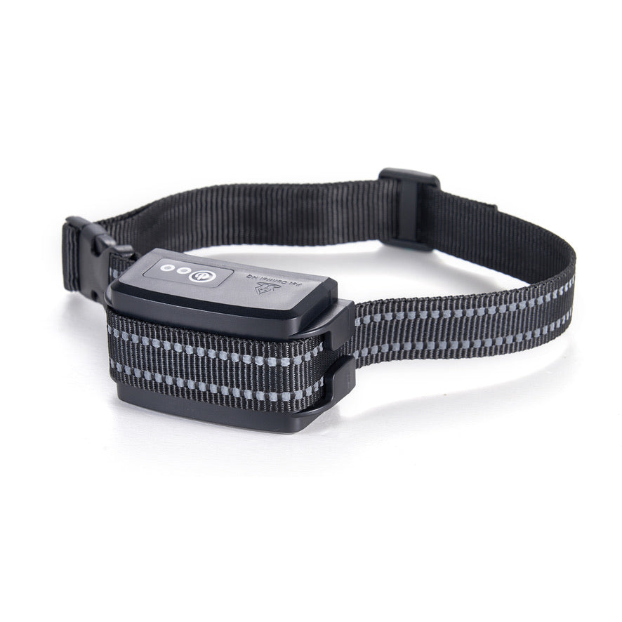 Extra shock collar for the Standard Electric Dog Fence Kit, featuring a black adjustable strap with reflective stitching and a compact receiver